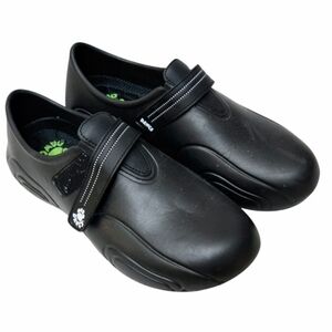 Dawgs Black Slip-On Mary Jane Style Clogs
